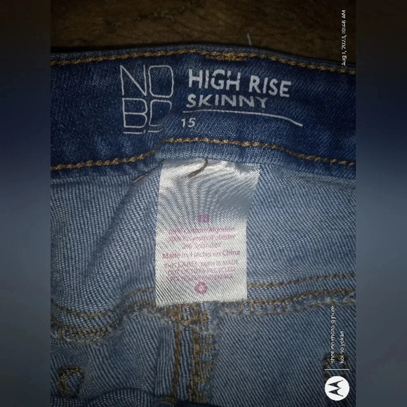 Nobo High Rise Button Up Distressed Skinny Jeans sz 15 - Picture 4 of 7